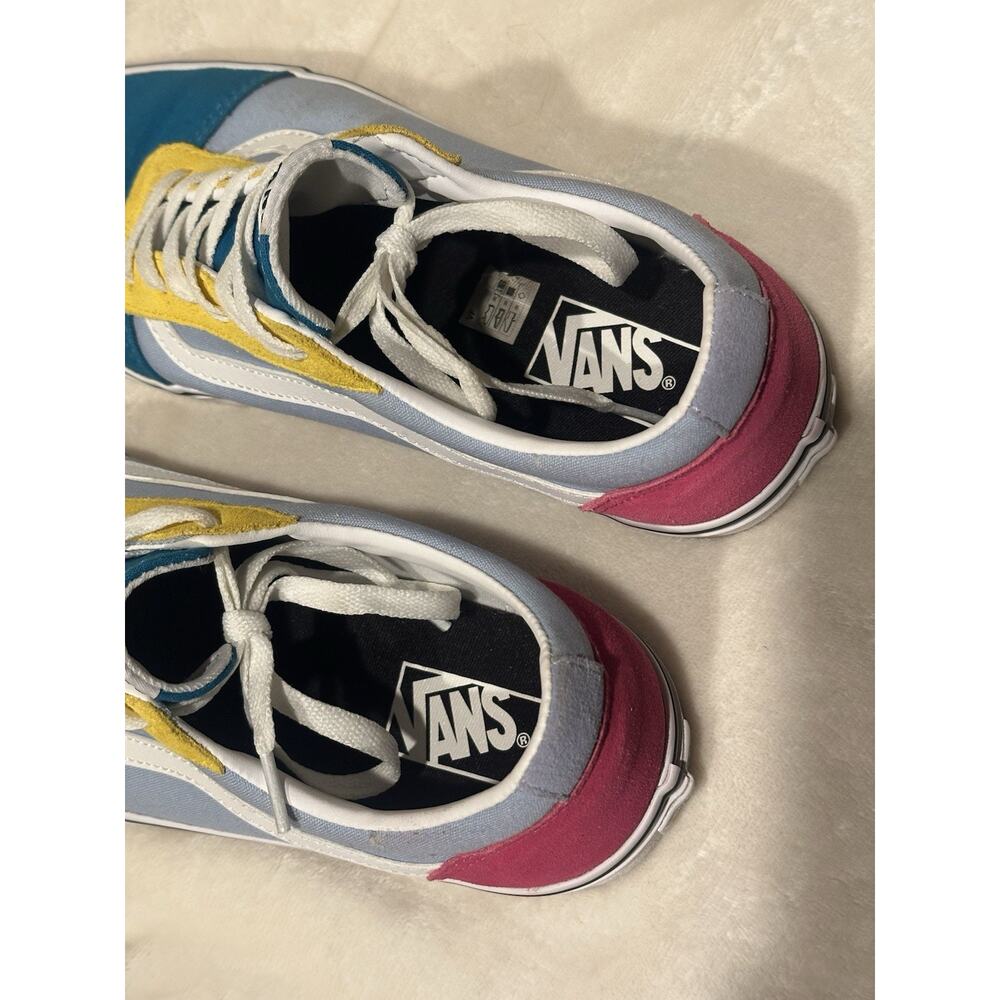 Vans Old Skool Yacht Club Womens Sz 11 Skate Shoe Green/Blue/Yellow/Pink low top - Picture 7 of 9